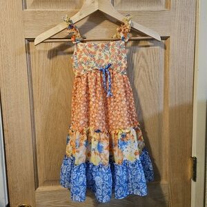 Size 5 Jona Michelle Floral Multicolor Kids Dress